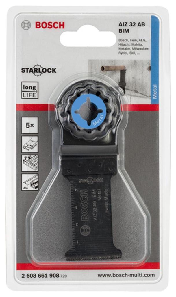 BOSCH 32mm Starlock Blades for and of AIZ32ABN/5 Cut-Off Multi-Tools (Set 5)