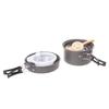 Outdoor Camping Cookware Cooking Picnic Spoon Bowl Pot Pan Kit