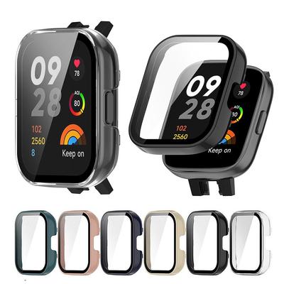 Étui de protection PC + verre trempé pour Redmi Watch 3, coque de protection plein écran (Ne convient pas à Redmi Watch 3 Active/Lite)