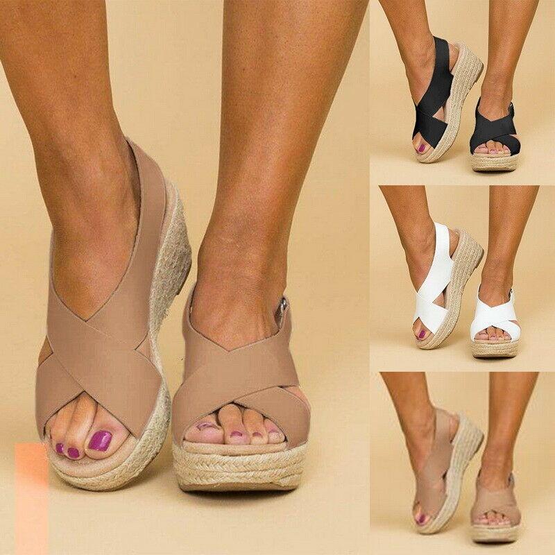 Elegant And Comfortable Women Summer Sandals Platforms Wedges For All-day Wear