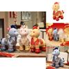 Year Of The Horse Zodiac Plush Toy With Pp Cotton Filling For Lunar New Year Celebration