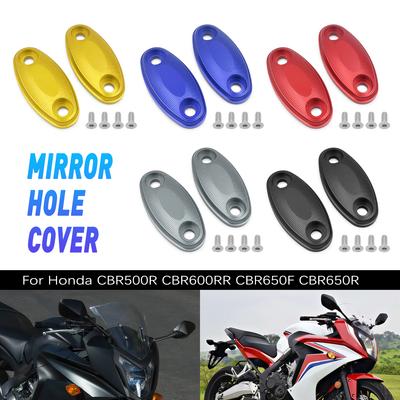 Motorcycle Part Rearview Mirror Base Cover Windshield Drive Eliminator Hole Cover For Honda CBR500R CBR650R CBR600RR CBR650R