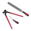 Hoof Repair Tool Kit Steel Double Sided File Hoof Trimmer Tool Kit for Horses Cattle Sheep Donkeys