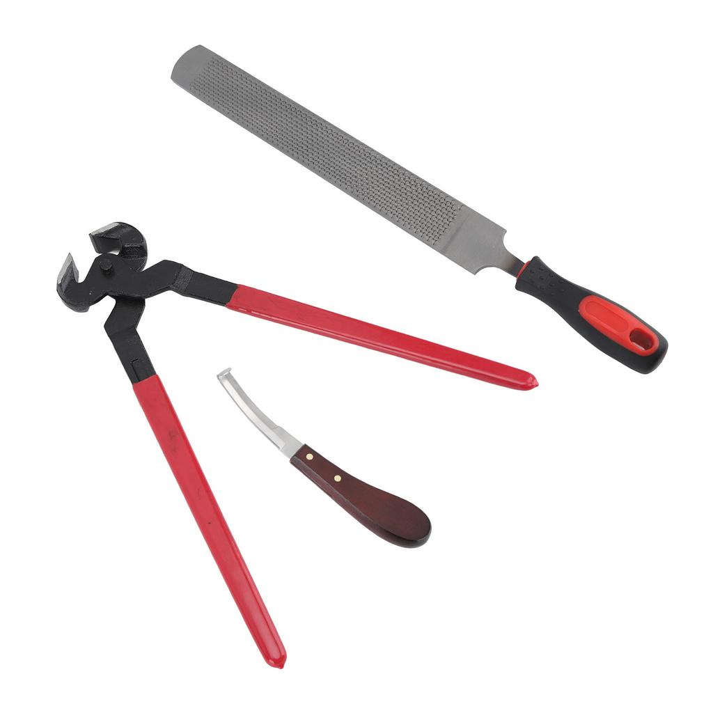 Hoof Repair Tool Kit Steel Double Sided File Hoof Trimmer Tool Kit for Horses Cattle Sheep Donkeys