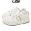 Leather Flat-soled White Shoes Children's Spring 2025 New Lightweight Soft-soled Single Shoes Casual Sports Shoes Board Shoes
