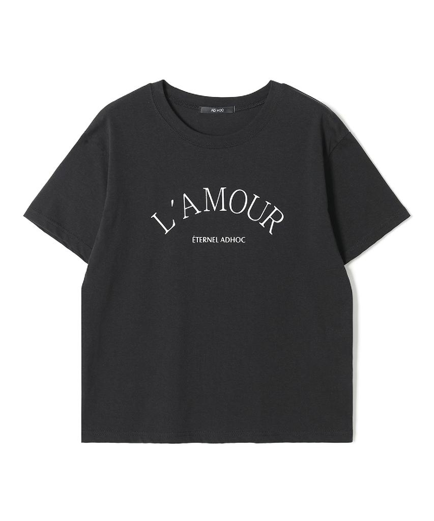 ADHOC Women'S La Mour Lettering T-Shirt (2 Colors) (Hc5Sta3)