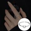 Exquisiter offener Goldring: Japanischer & Koreanischer Stil, Dünnes Band mit Diamanten besetzt, Stapelbarer & Eleganter Fingerschmuck