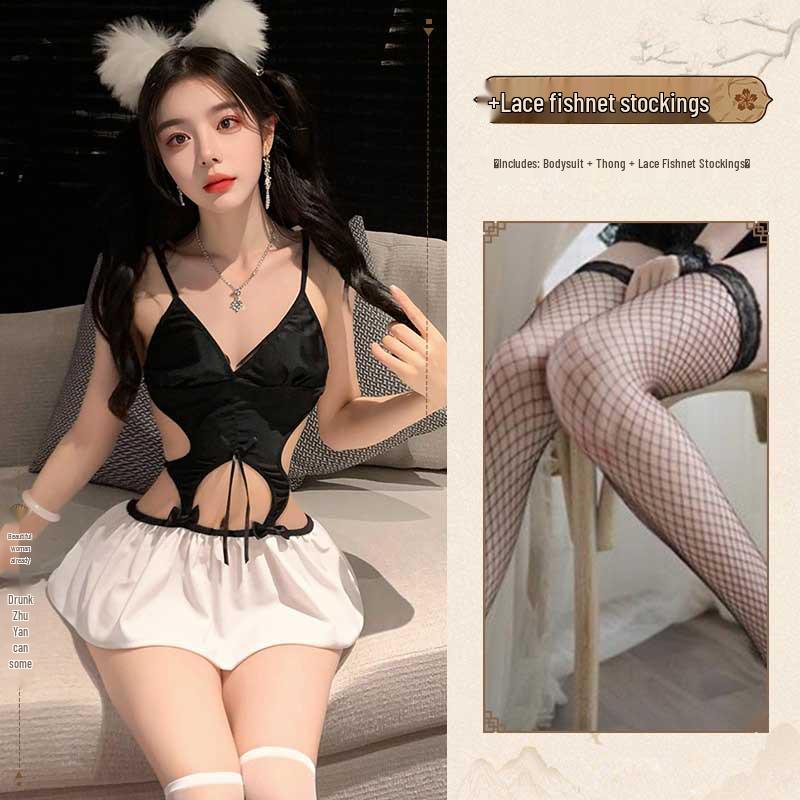 Passionate Push-Up Cutout Camisole Nightgown for Small Busts