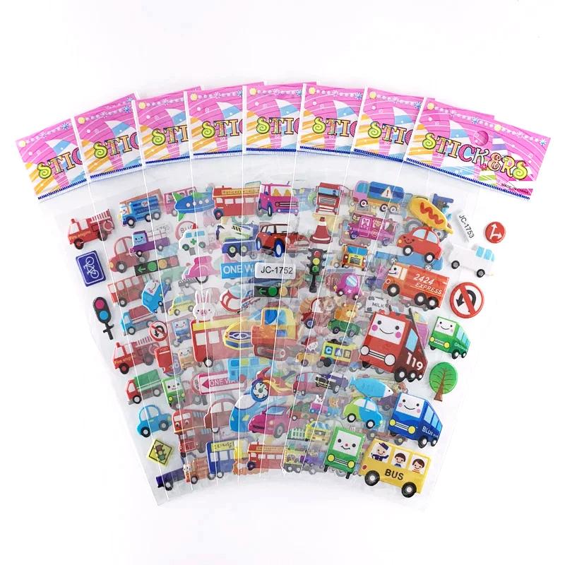 12pcs/set Stationery Stickers 3D Bubble Sticker Office Educational Supplies Scrapbook Album Decoration School Rewards TMZ