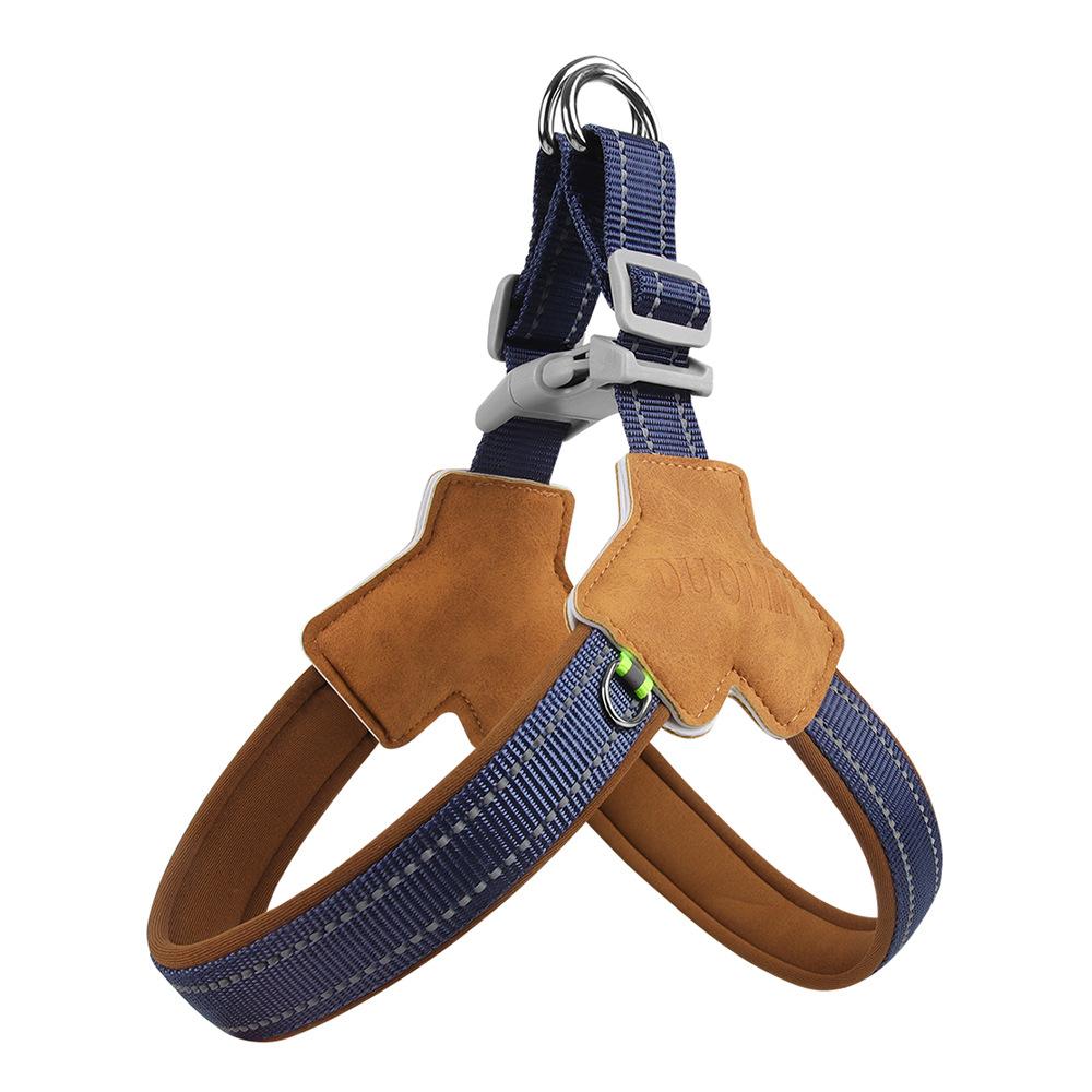 New Dog Chest and Back Lightweight Leash Method for Fighting Pets Small and Medium-sized Dog Saddle-style Outdoor Dog Walking Leash