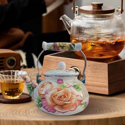 Elegantní smaltovaná čajová konvice pro domácí a kancelářské použití