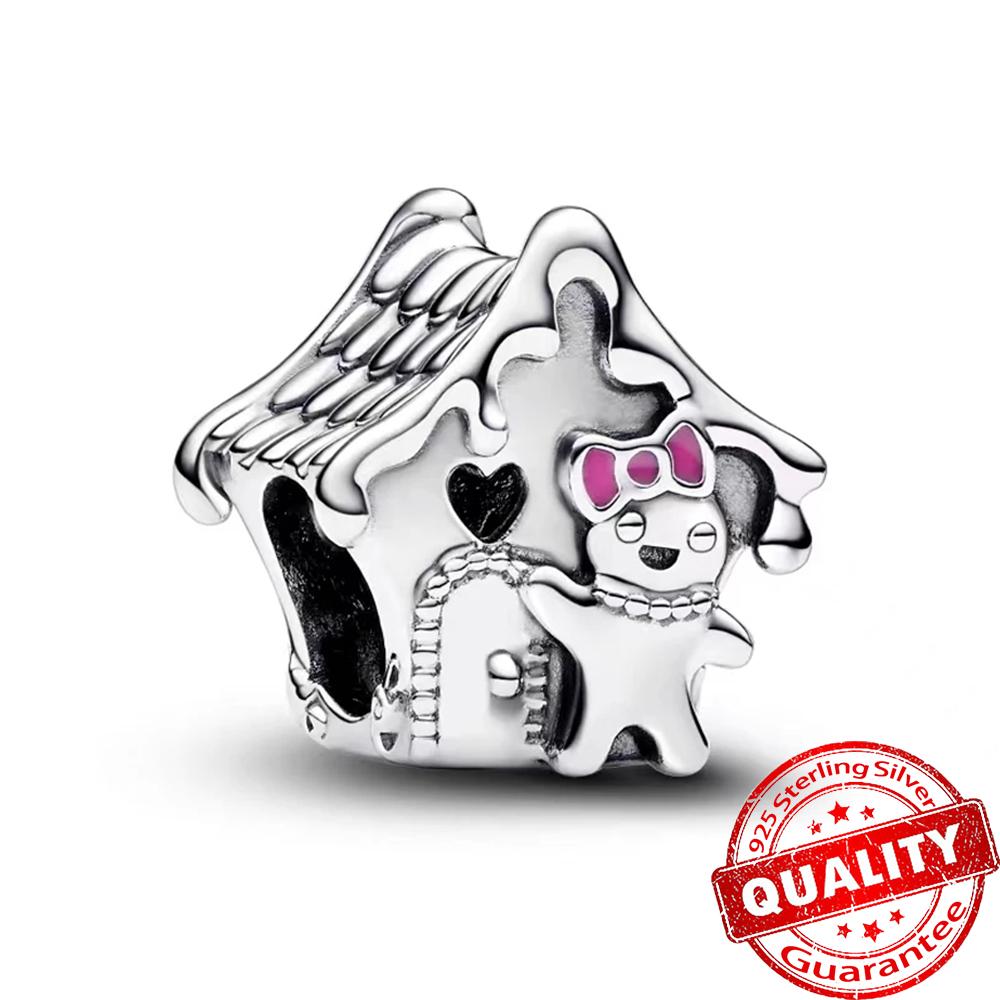 Copper Mouse Socks & Snowflakes Beads & Reindeer Dangle Charm Fits Bracelet Halloween Christmas Pendant Gifts