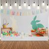 Easter Photography Backdrop Colorful Bunny Egg Wreath Decor Background for Kids Party Portrait Photo Studio Props Decoration14