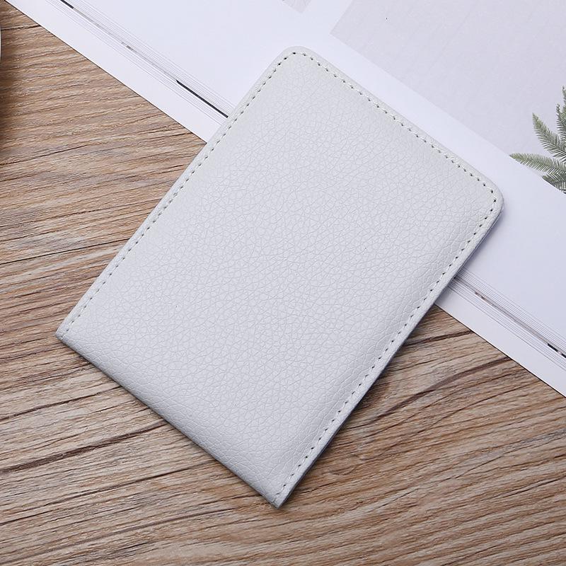 

Простой кожаный чехол для водительского удостоверения без слов Супер ПУ чехол для водительского удостоверения Мобильный чехол для ПВХ-карты водительского удостоверения Документ деловой подарок белый