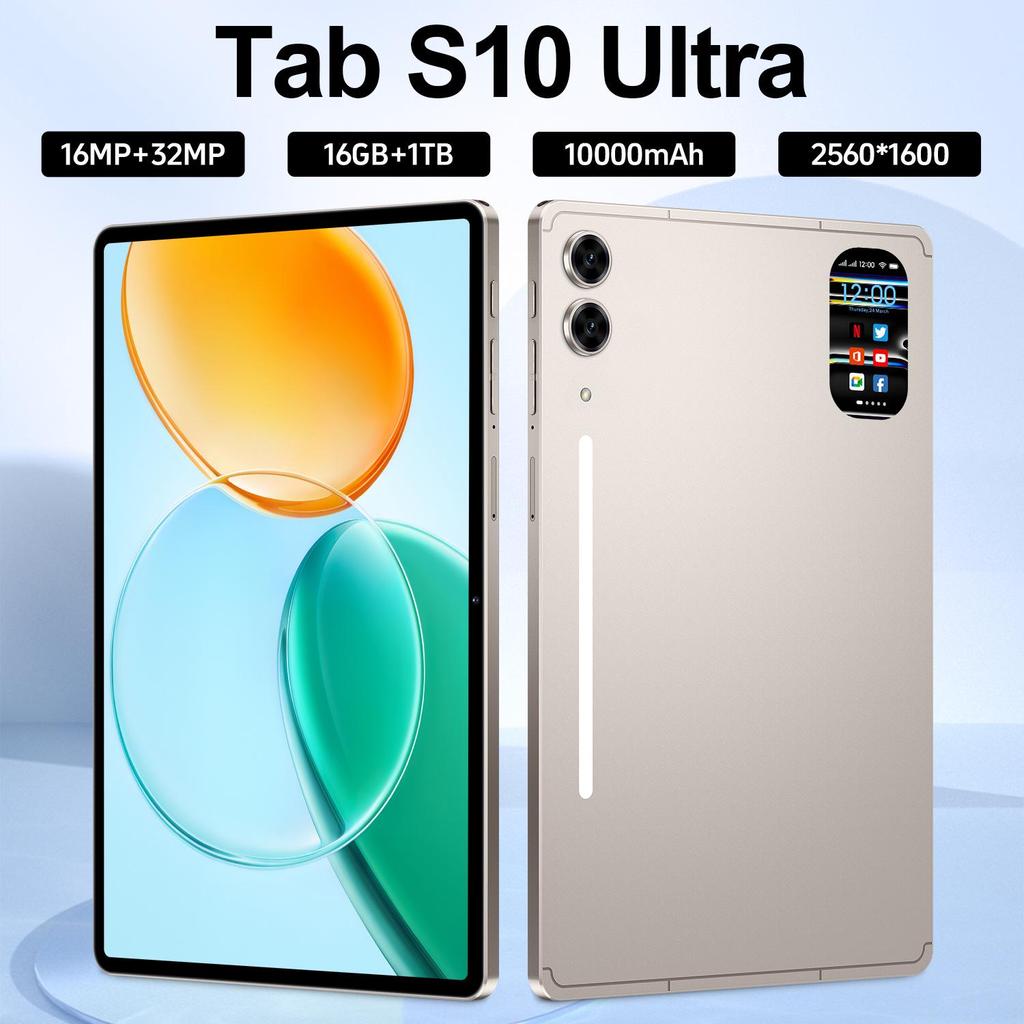 Nouă Tabletă Inteligentă Tab S10 Ultra Android 16GB+1TB - Ecran HD de 10.1 inch