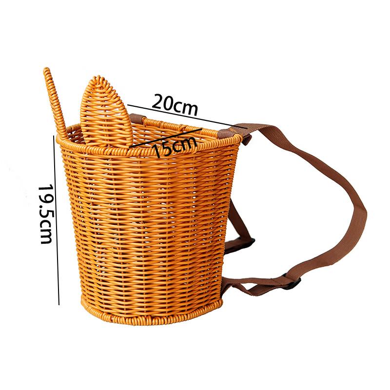 Imitation Rattan Rabbit Picnic Storage Basket