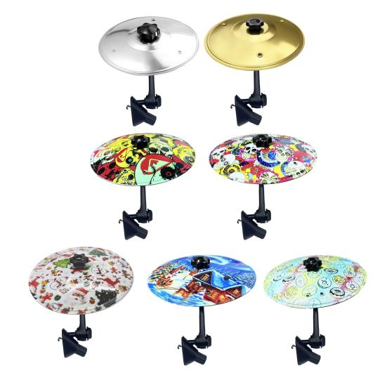 1/2 шт. Міні-тарілка для автомобіля, вентиляційний отвір, символ на автомобільній панелі приладів, барабанна тарілка креш з барабанними паличками, музичний інструмент, подарунок для меломанів, барабанщиків