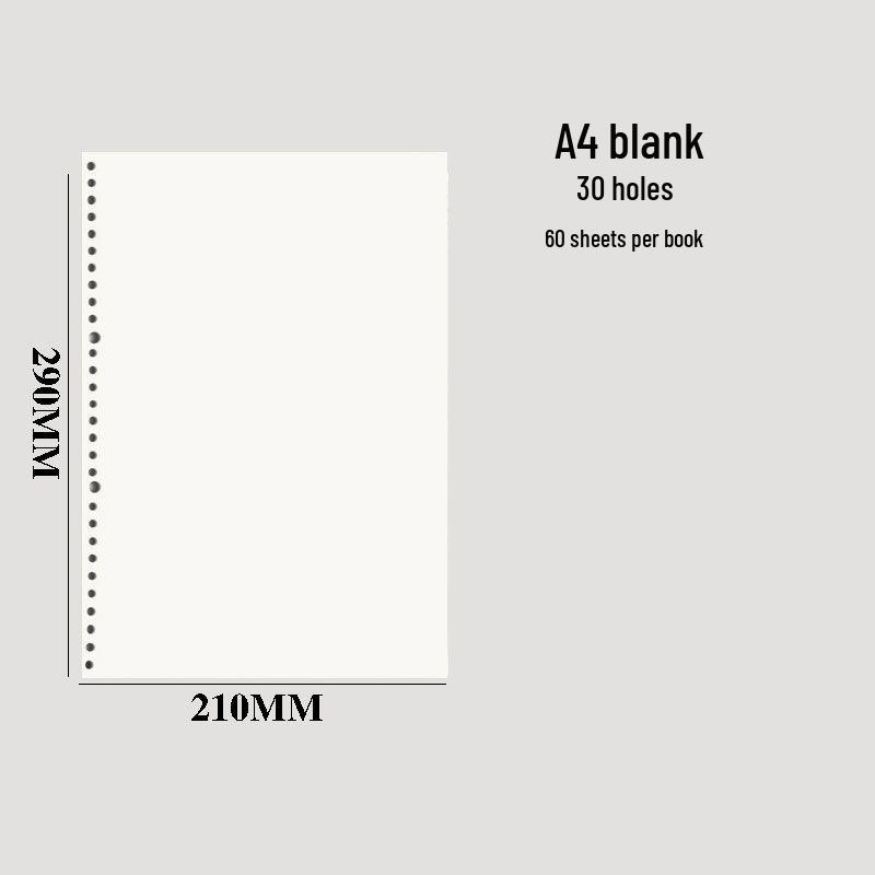 Minimalist Plastic Ring Binder Student Notebook Planner