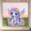 Cartoon Rainbow Unicorn Glass Sticker for Children's Room, Bedroom, Living Room, Study, Window Decoration