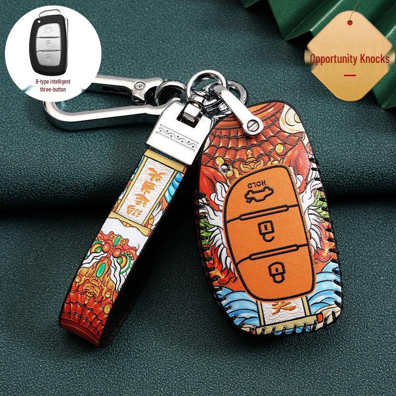 Hyundai Car Key Cover for 20 Models: Ix35, Festa, Ix25, Verna, Santa Fe, Encino, Guochao