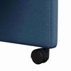 Dining Chairs with Casters 2 pcs Blue 58 x 65 x 94 cm Fabric