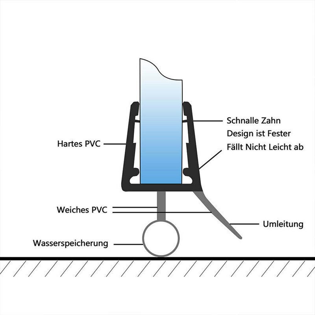 Montáž Těsnění Sprchy 2ks 50cm Těsnění Dveří Náhradní Těsnění