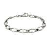 New Stainless Steel Gold Color Choker Necklace for Women Men 16 inch Hexagon Design Link Necklace Statement Necklace 7mm Wide