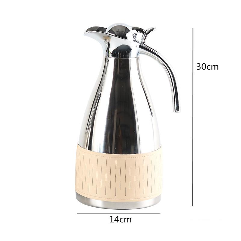 Luxury Stainless Steel Kettle, Tea Set, Metal Woven Leather Cold Water Kettle, Living Room Decoration, Kitchen Supplies