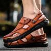2024 Sommer Herren Weichsandalen atmungsaktiv rutschfest Freizeit Sport Outdoor Strandschuhe wasserdicht Übergröße Herrenschuhe