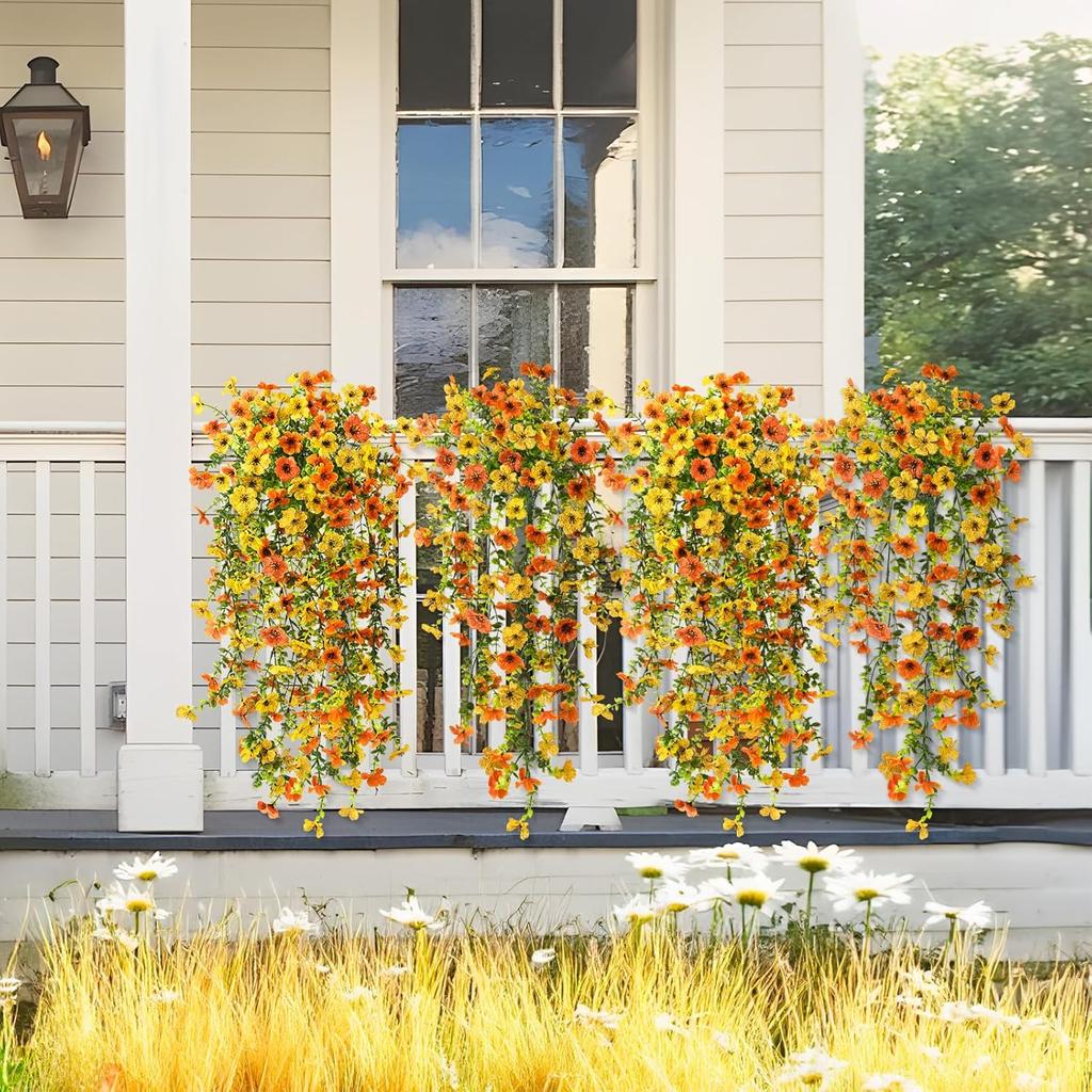 Artificial Flowers Plant Rattan Morning Glories Outdoor Wedding Bridal Arch Home Room Table Yard Festival Decor Diy Gifts Garden