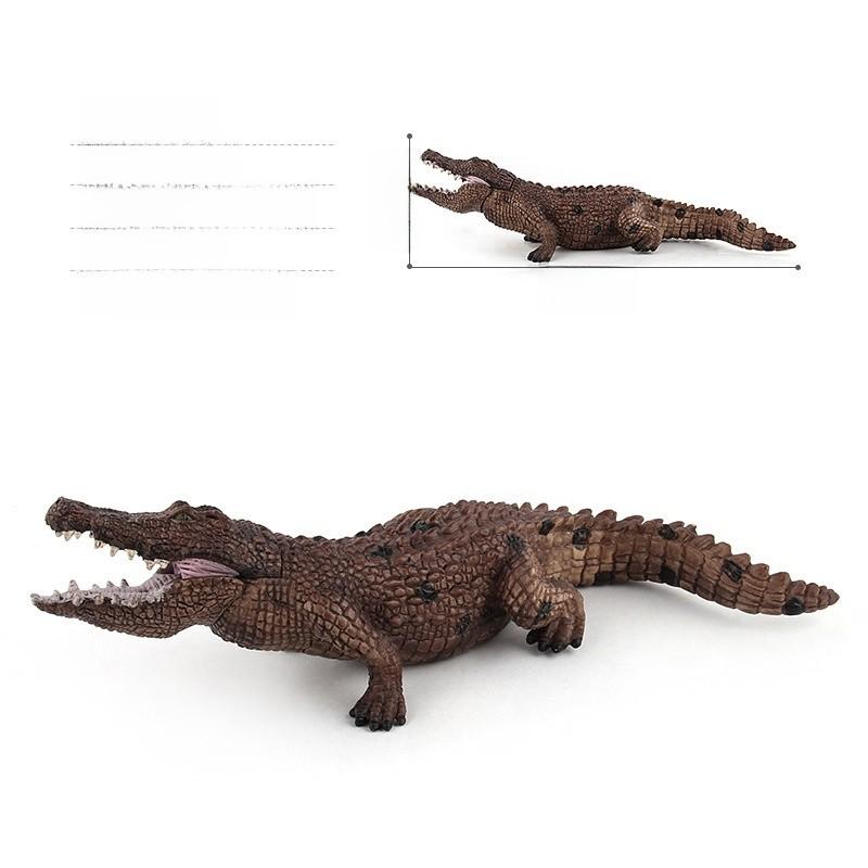 Pvc Crocodile Model Static Animal Figure Wildlife Decor For Kids And Nature Enthusiasts