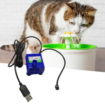 Pompe à eau pour animaux de compagnie, nettoyage facile, Mini moteur universel de fontaine d'eau pour chat, lumière LED