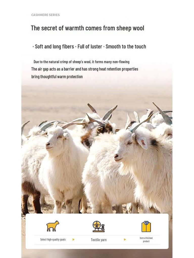 Hengyuanxiang Men's V-Neck Wool Blend Knit Cardigan