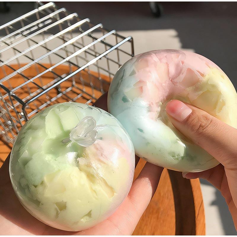 Mint Dark Chocolate Handmade Ball Anti Stress Squeeze Sensory Fidget Mint Black Crispy Ball Stress Relief Simulate Sensory