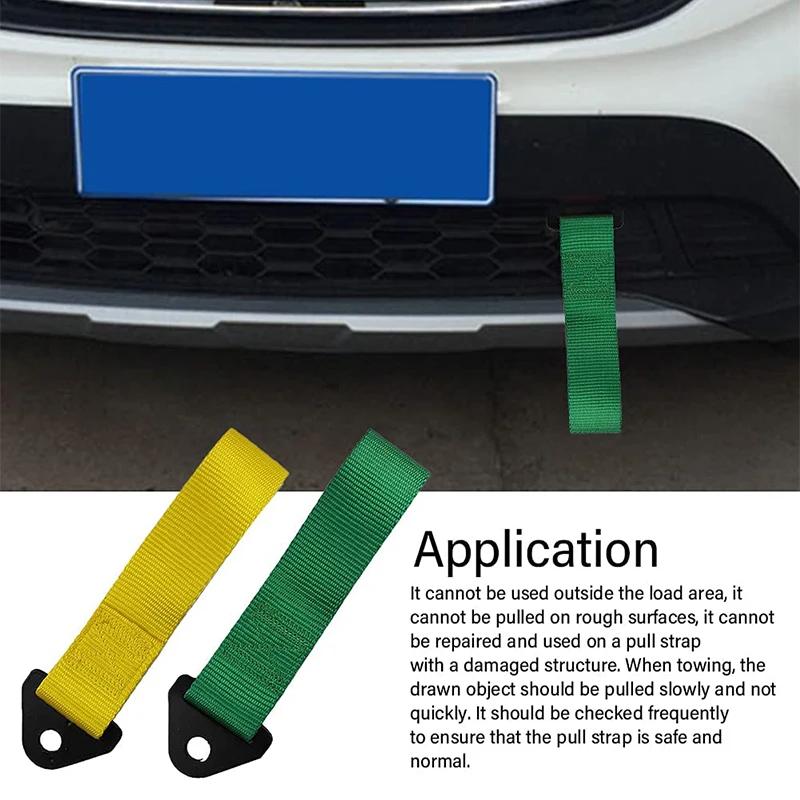 26cm Nylon Abschleppgurt Hochfeste Auto Rennsport Abschleppseile mit Abschleppanhängerseilen Autoanhängerseile Stoßstangenanhänger Abschleppgurt