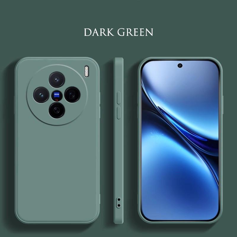 Liquid Silicone Case For Vivo X200 Pro Mini X100 Ultra X100s Pro Matte Original Liquid Shockproof Straight Edge Ultrathin Protective Soft Cover Shell