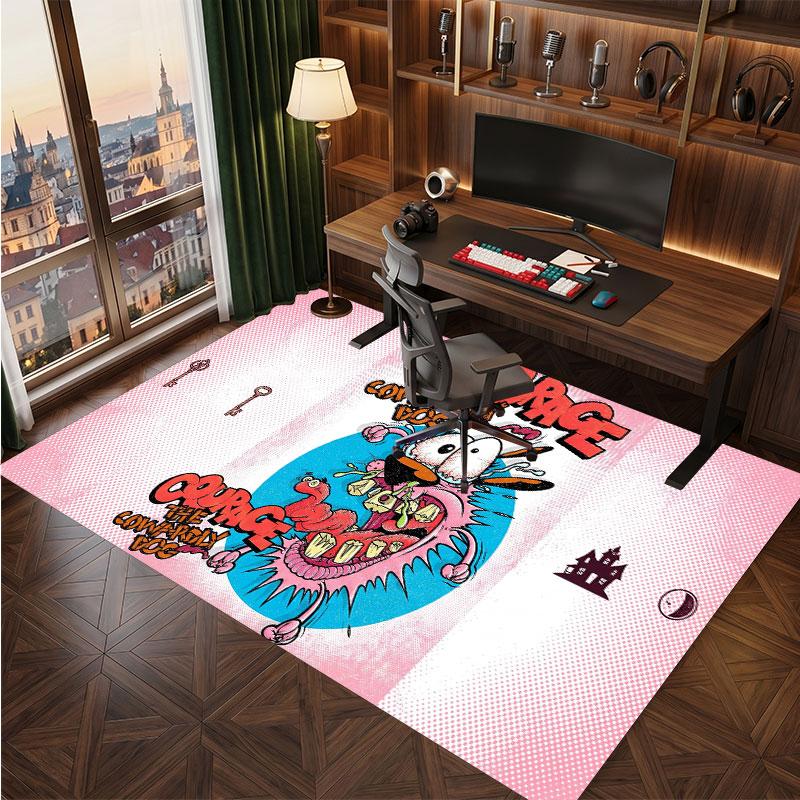 Courage the Cowardly Dog Rug Soft Thick Non Slip Floor Carpet for Bedroom Living Room Home Decor