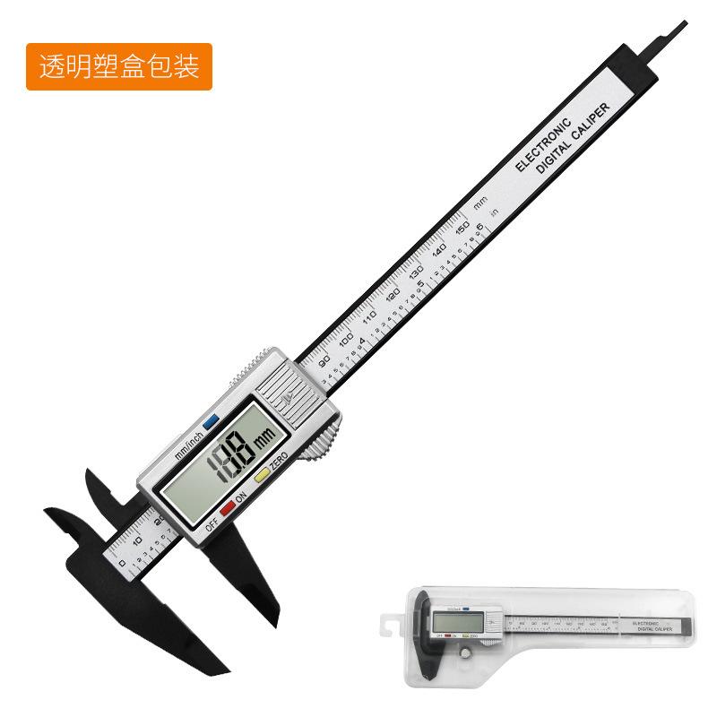 0-150mm Electronic Digital Caliper Carbon Fiber Dial Vernier Caliper Gauge Micrometer Measuring Tool Digital Ruler Tools