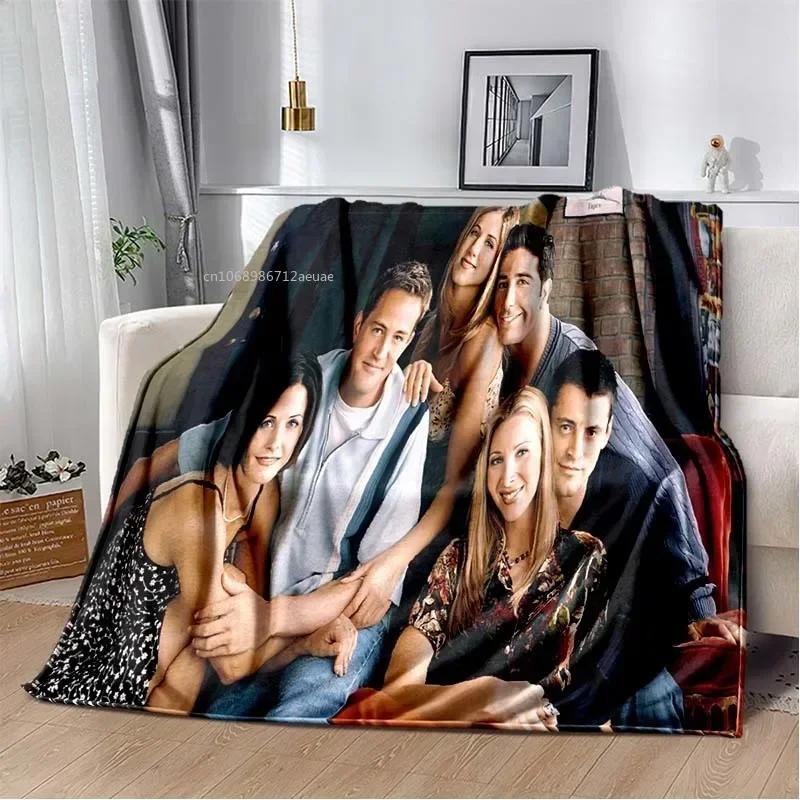 Friends Klassische TV-Serie Decke Charakter Muster Kollektion Flanelldecke Weiche Tagesdecke Sofa Wärmende Abdeckung Weihnachtsgeschenk