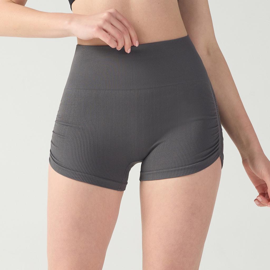 Sports Shorts Pleated High Waist Hip Lift Yoga Pants Short Women's Breathable Fitness Thin Summer Outdoor Running Cycling Shorts