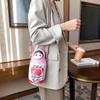 Trendy Bright Pink Russian Nesting Doll Crossbody Bag Women'S Fashion Shoulder Purse With Floral Design Zipper Closure And Adjustable Strap