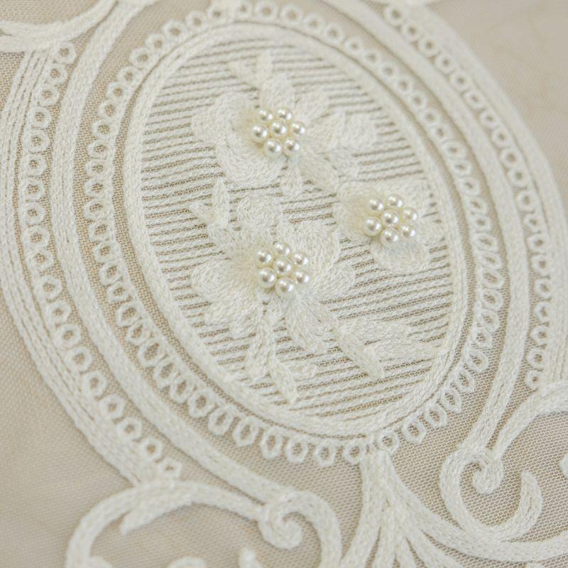 Modern Embroidery Window Screen Living Room Bedroom Balcony Gauze Curtain Floor To Floor Curtain