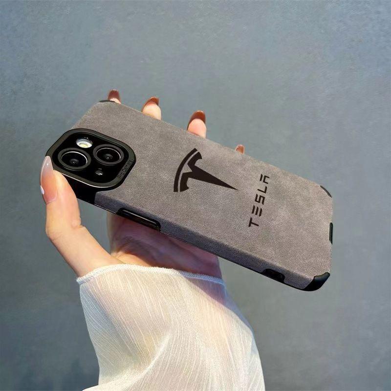 AMK1 T-TeslaS Car Logo Phone Case For IPhone 16 15 14 13 11 12 Pro Max Mini Xs X Xr 7 8 Plus Se Protect Cover