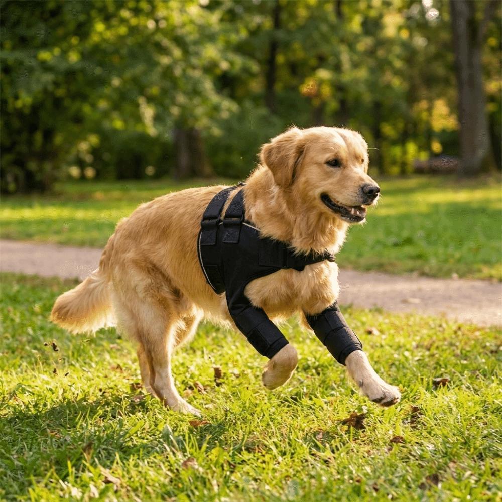Adjustable Dog Shoulder Warmers Breathable Forelimb Joint Protective Cover  Senior Dog Care