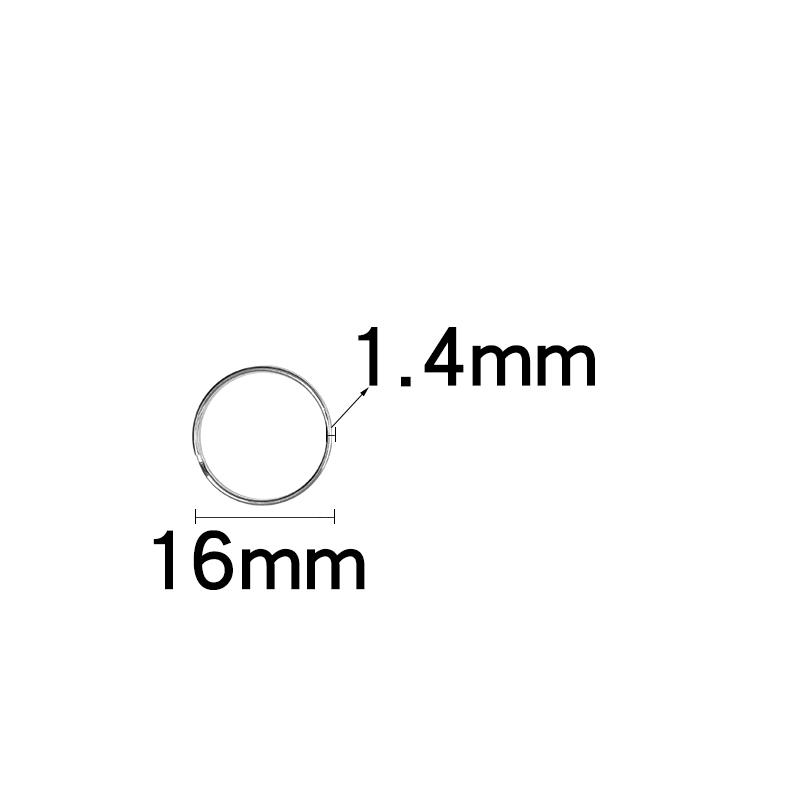 10-50pcs/lot 12-50mm Metal Keyring Round Split Key Ring For Jewelry Making DIY Crafts Keychain Key Holder Connector Accessories