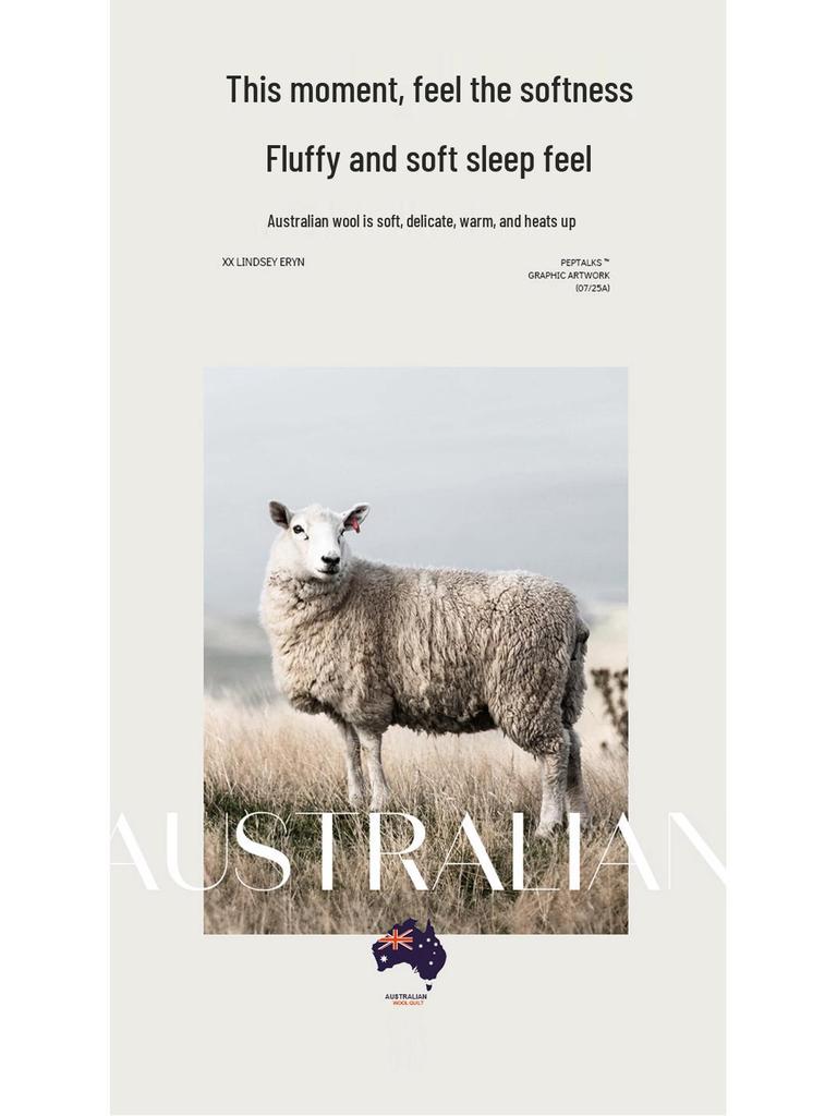 Hengyuan Australian Wool & Cashmere Quilt: 100% Pure Wool, Thickened Winter Warmth, Premium Quality