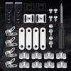 31Pcs Football Helmet Repair Kit Screws Nuts Gaskets Clips Screwdriver Hockey Helmet Replacement Parts Sports Helmet Repair Kit