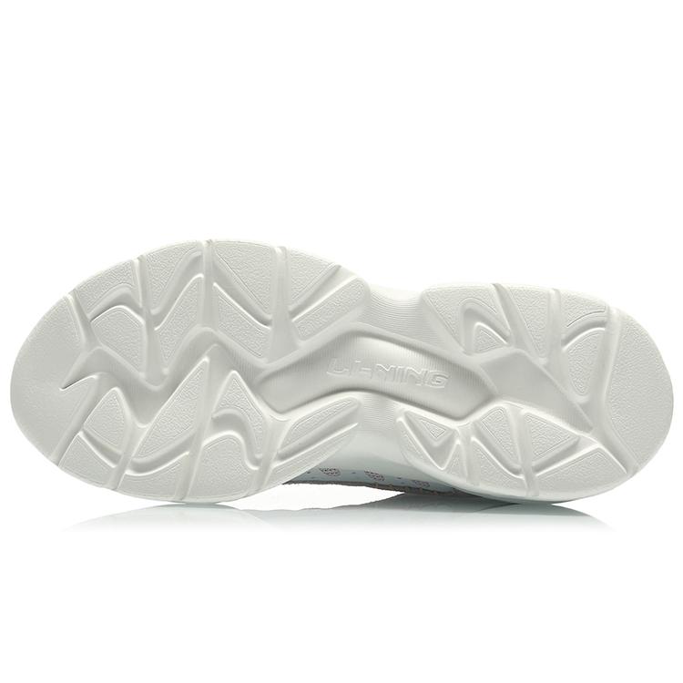 Li Ning Moonchaser Textile, TPU Cushioning Slip Resistant Abrasion Resistant Low Top Sports Casual Shoes Women's AGLQ248-3