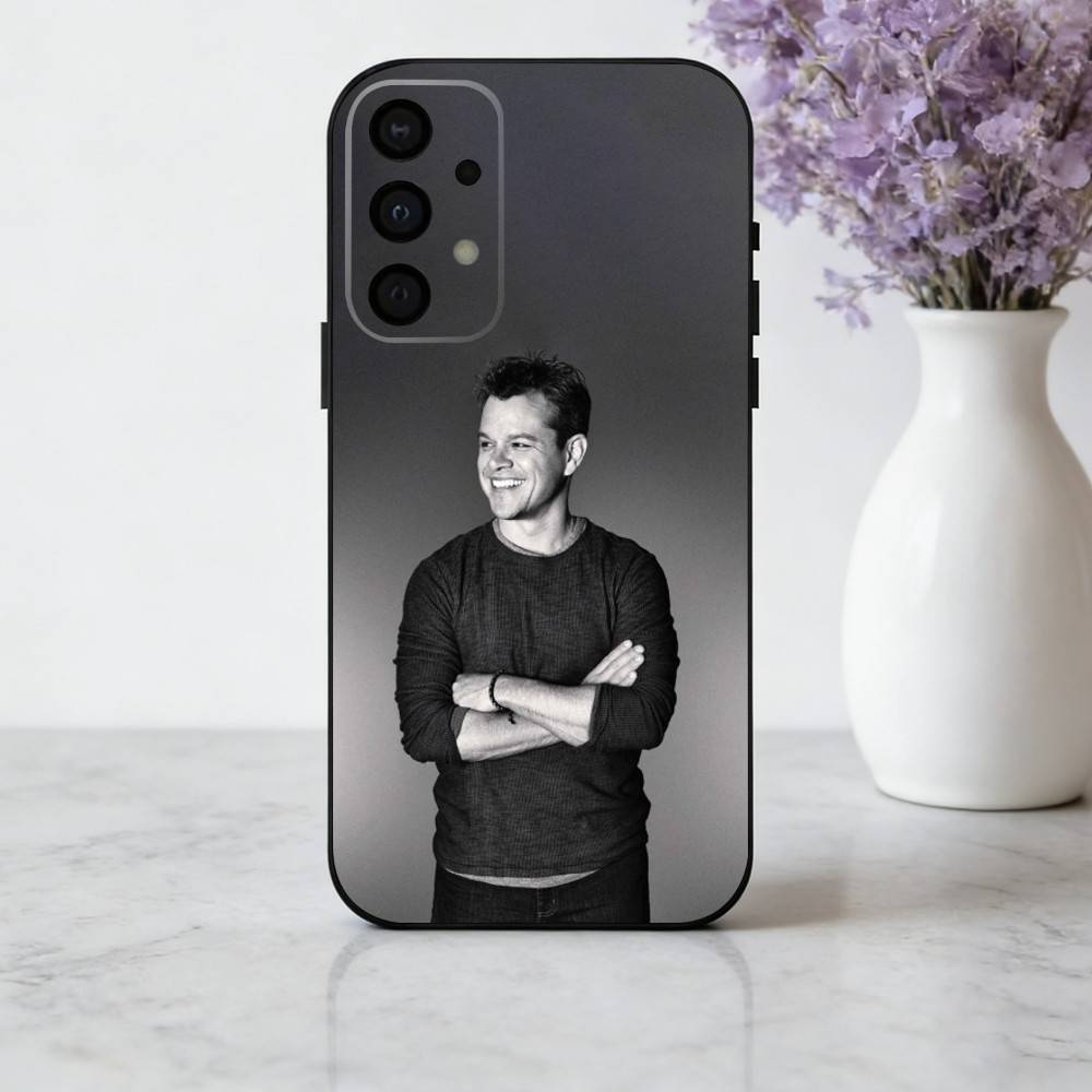 Attractive M-Matt D-Damon Phone Case For Samsung Galaxy A73,A72,A71,A70,A53,A52,A51,Soft Silicone Black Cover