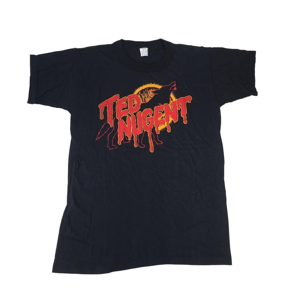 New Hot Wolf Ted Nugent Gift For Fans Black Tee Shirt S to 5XL TU513 Unisex T-Shirt XXXL